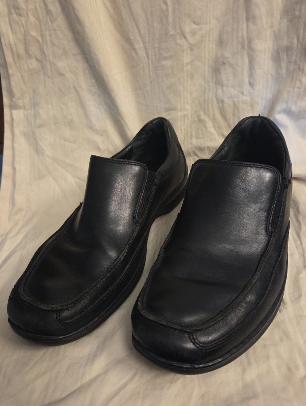 Born Black Leather Slip-On Driving Moc Loafer Caleb Sz 9.5 M